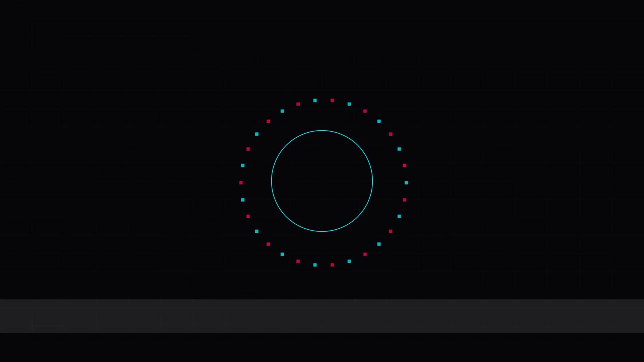 Abstract Motion Graphics Animation with Geometric Shapes and Lines