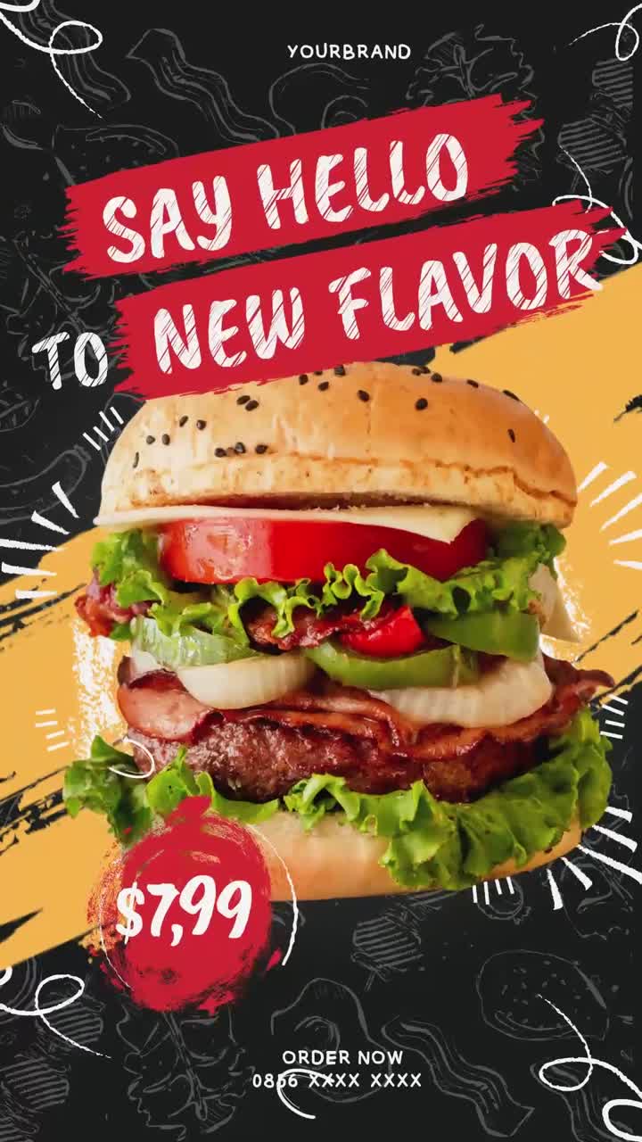 Kreativt burgermenu-design i After Effects