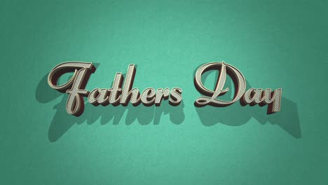 retro fathers day text on green vintage texture in 80s style