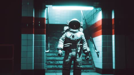 Astronaut-In-Der-U-Bahn