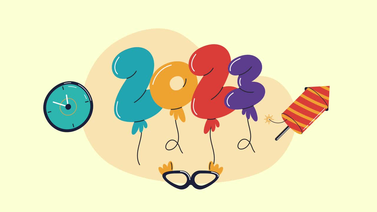 신년 축하 2023 풍선