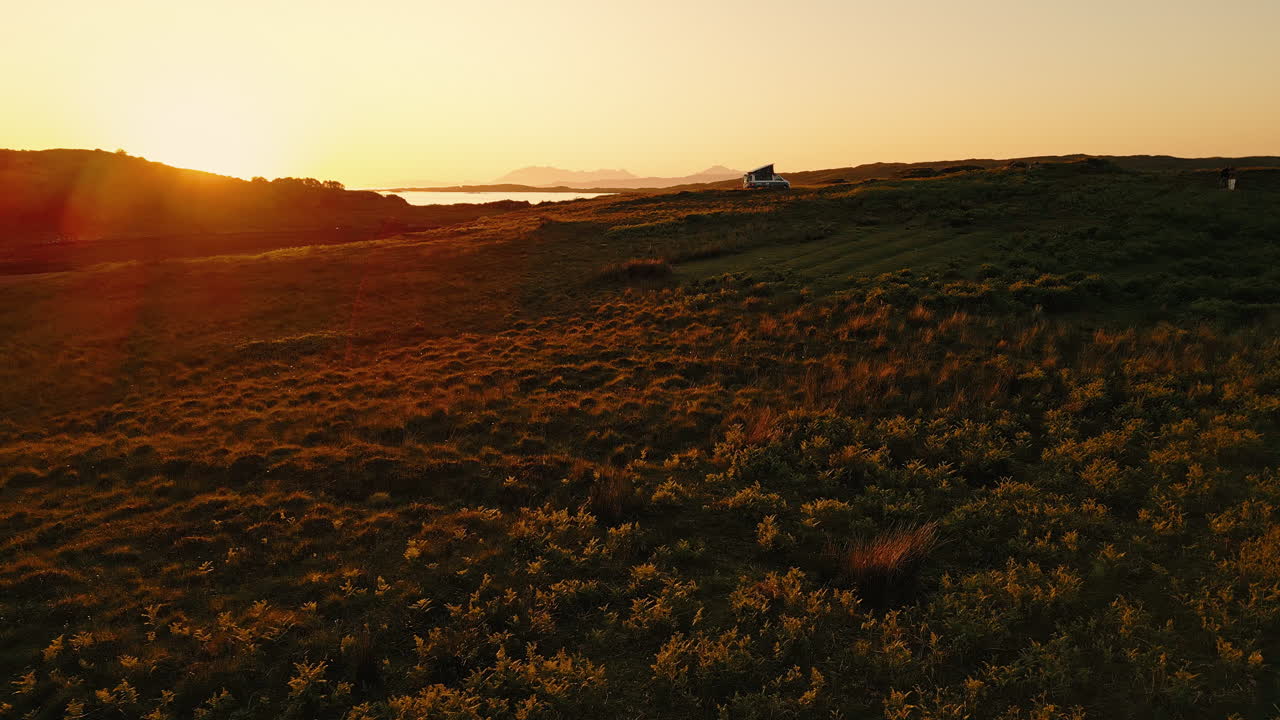 Sunset Viewpoint with Camper Van