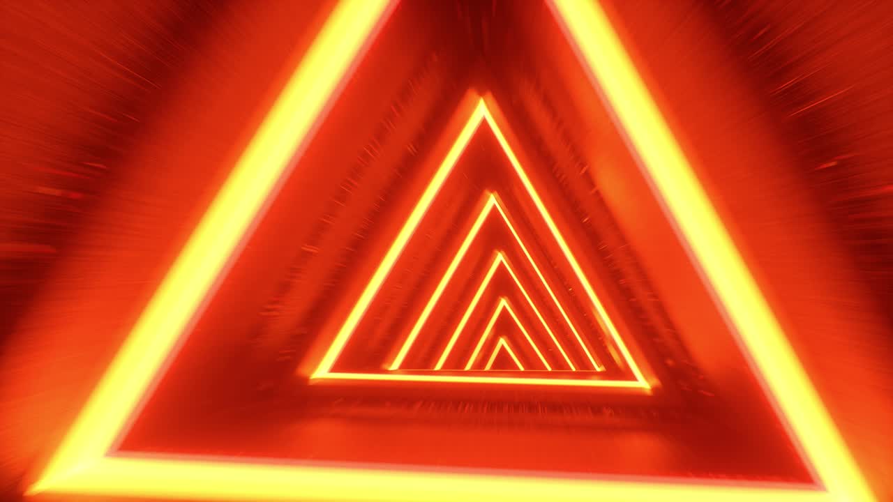 Endless abstract futuristic tunnel with neon lights. Futuristic infinite looping background