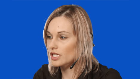 Blue-screen-woman-on-headset4