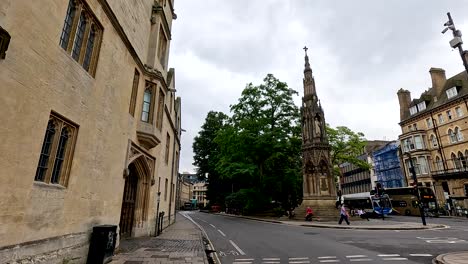 martyrs' memorial and surrounding buildings in wrexham