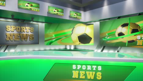 sports news virtual studio
