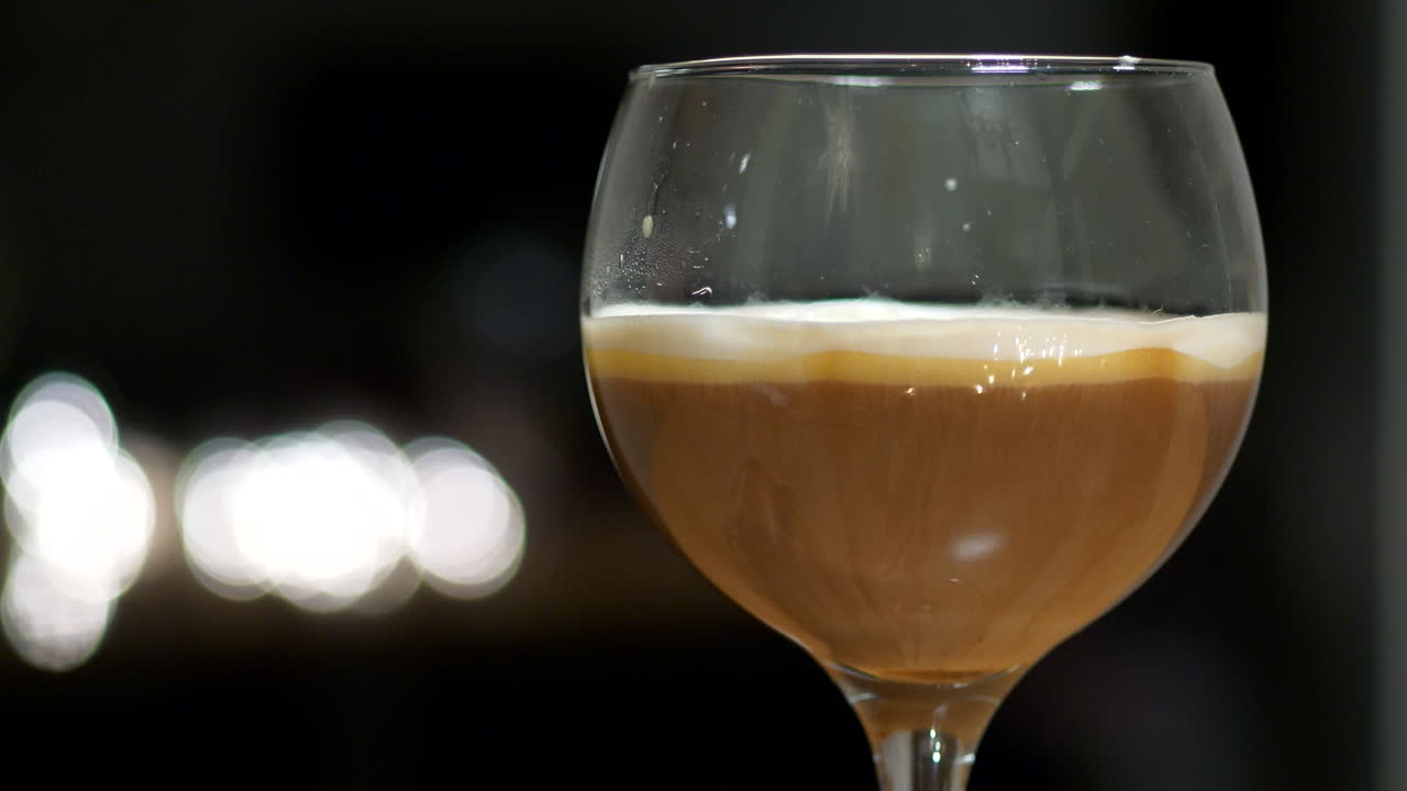 야간 레스토랑, copyspace에서 알코올 음료의 정적 클로즈업 샷