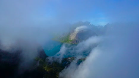 Lofoten-is-an-archipelago-in-the-county-of-Nordland,-Norway.