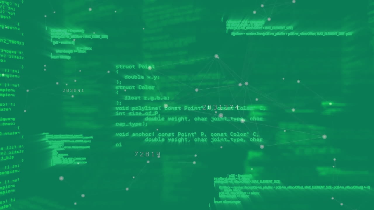 Animation of digital data processing over computer servers