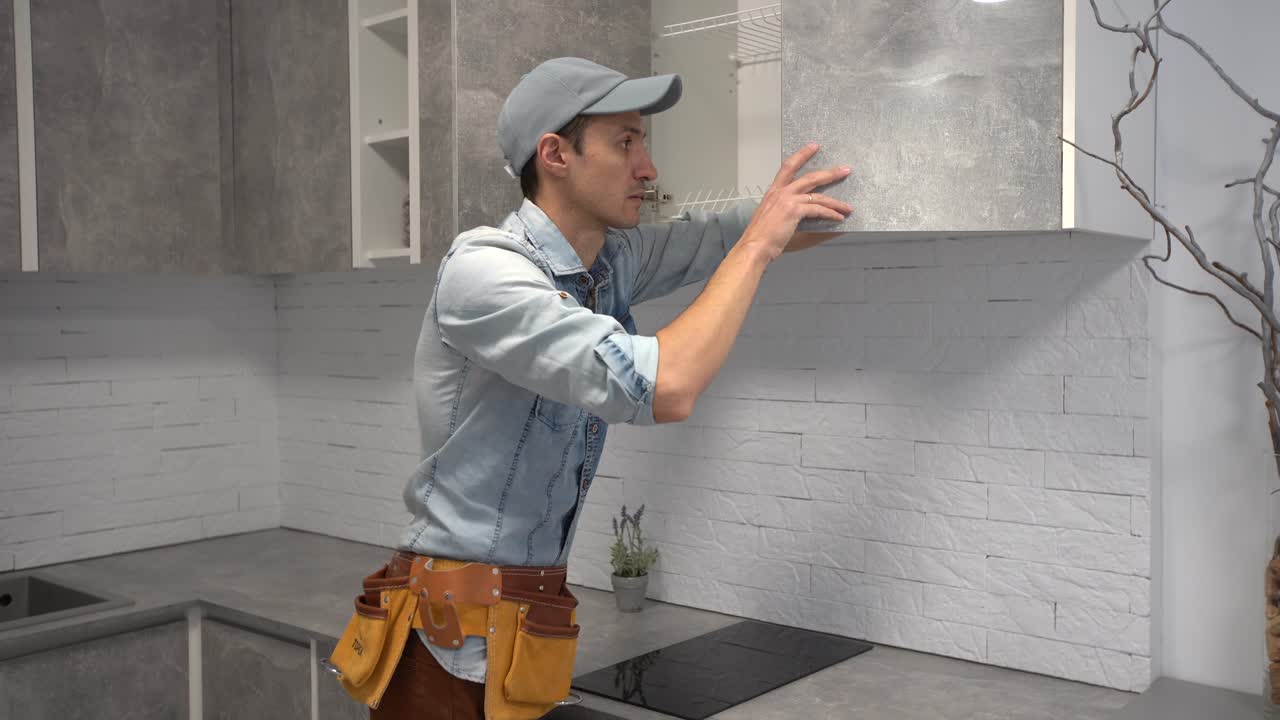 Carpenter prepare to assemble furniture.