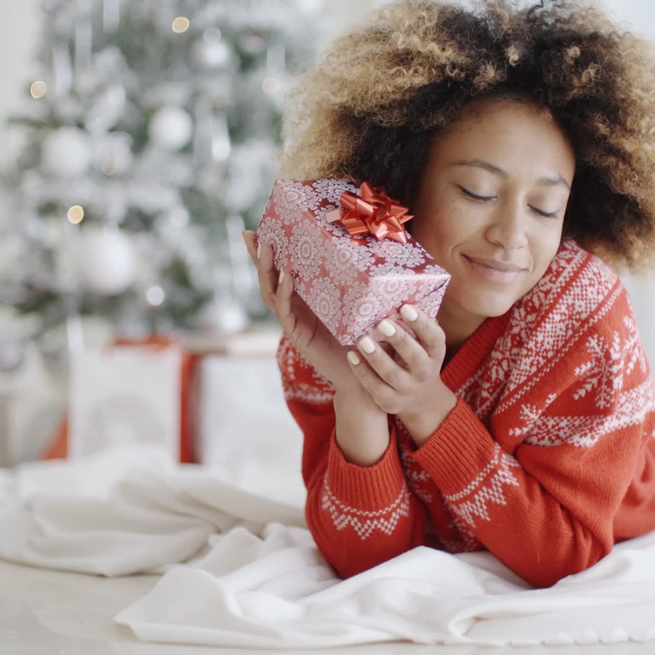 divertido, sonriente, niña joven