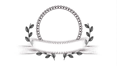 elegant circular frame video animation