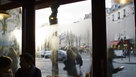 parisian cafe view