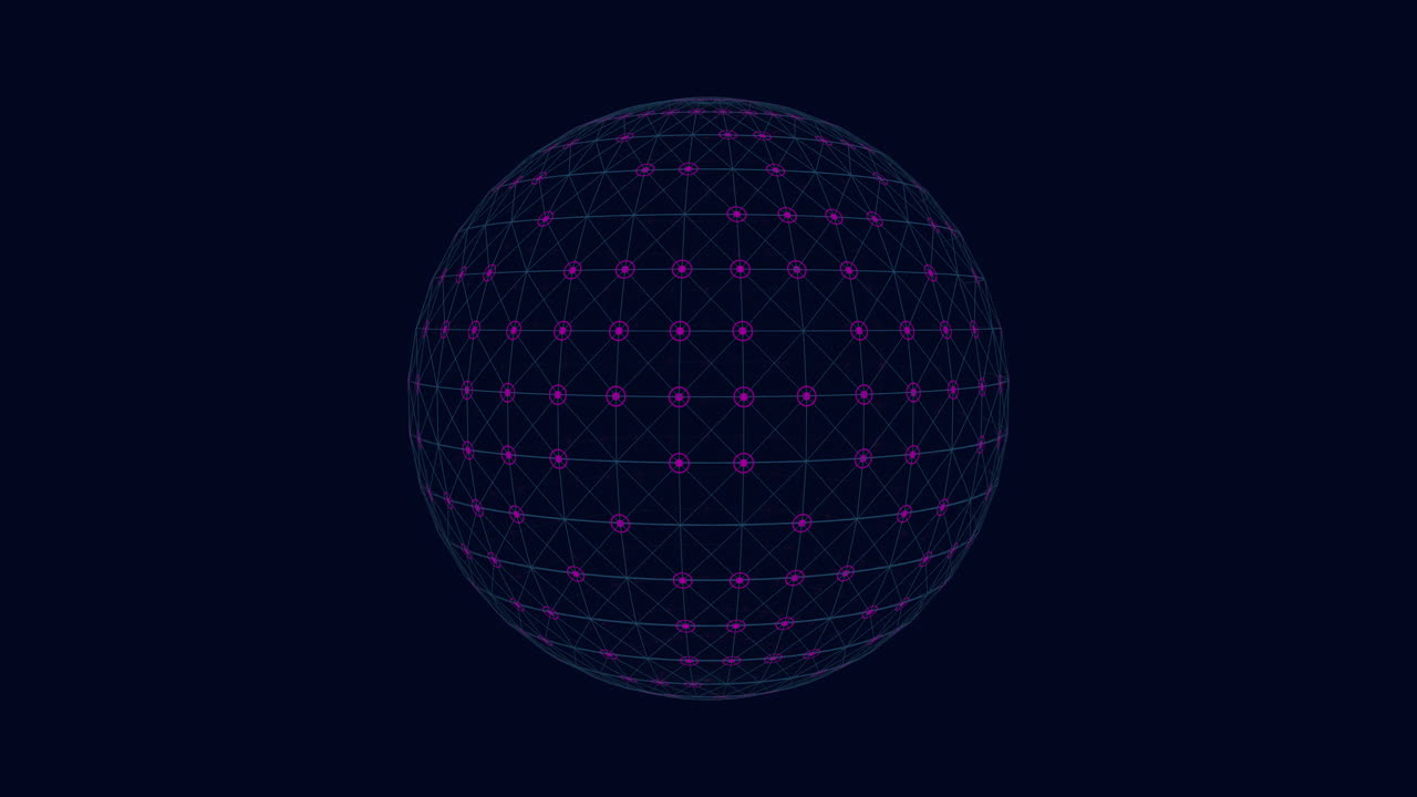 hipnotizante esfera azul cobalto contra un telón de fondo negro