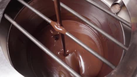 close up of machine for mixing chocolate