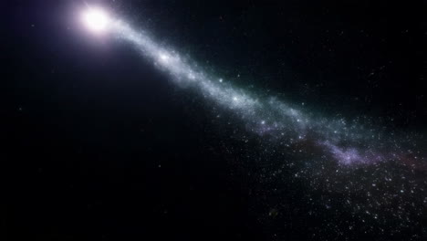 starry night galaxy landscape