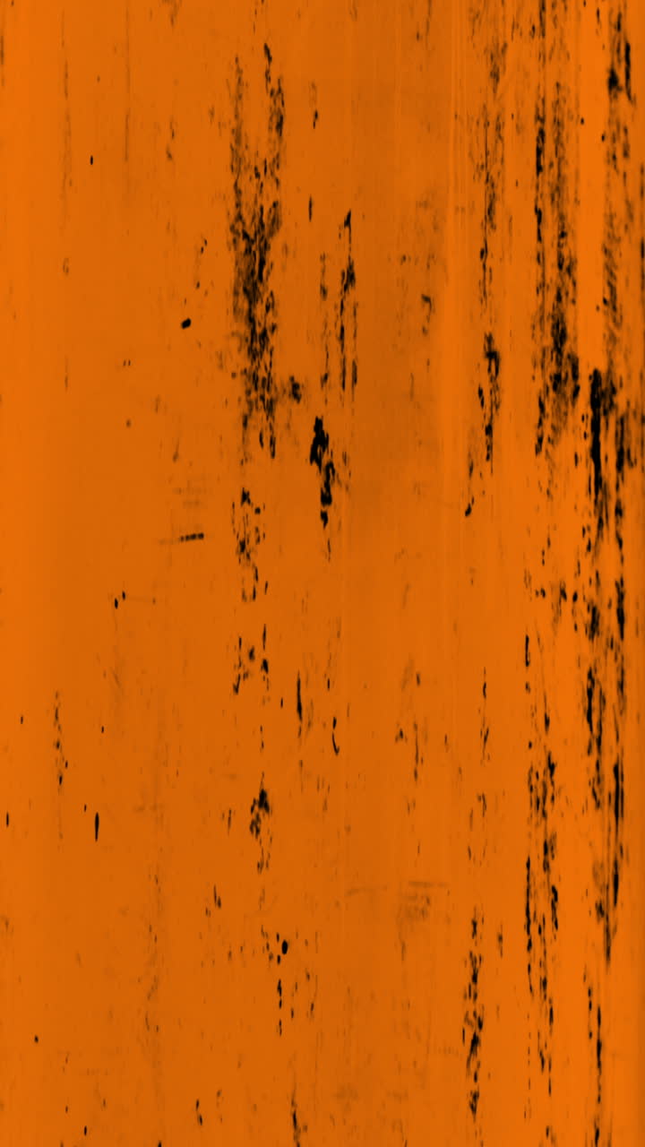 Animeret Orange og Sort Slidt Grunge Teksturbaggrund
