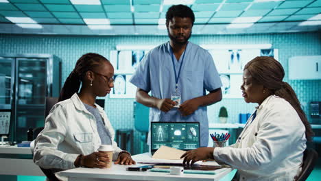 african american physician discuss with a girl about health care concerns