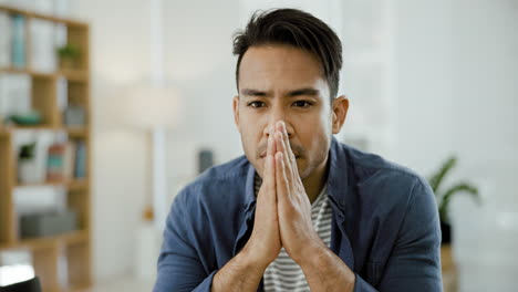 man experiencing different emotions