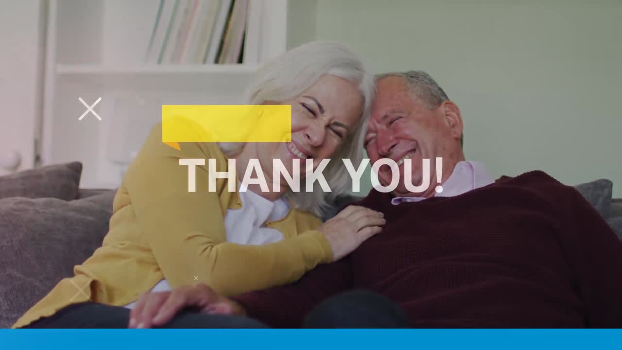 animación de vibraciones texto sobre pareja de alto nivel