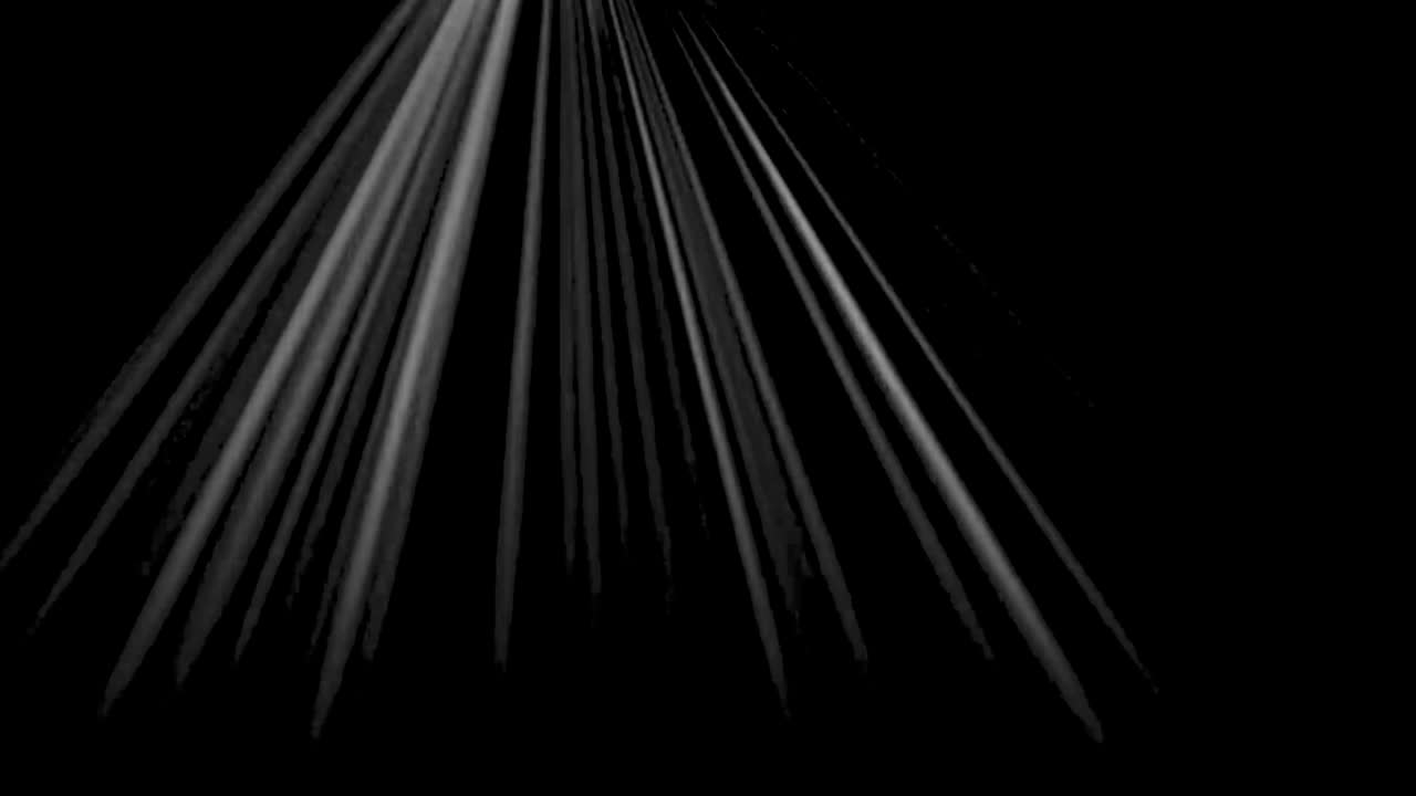 보케와 함께 검은 화면에 빛 효과를 나타니다.