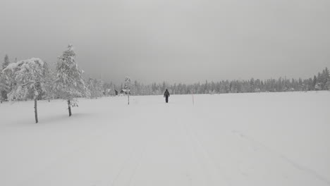 Caminata-De-Lapso-De-Tiempo-En-Campo-Nevado