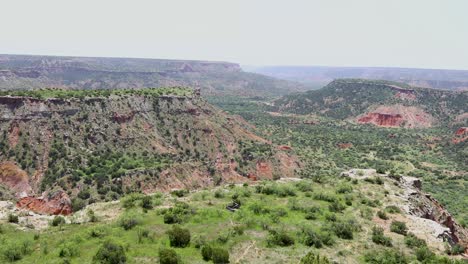 static landscape shot of palo duro canyon in texas