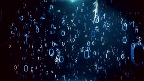 animated background featuring a particle rain of binary numbers falling simulating the matrix effect.