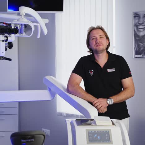 portrait of male dentist