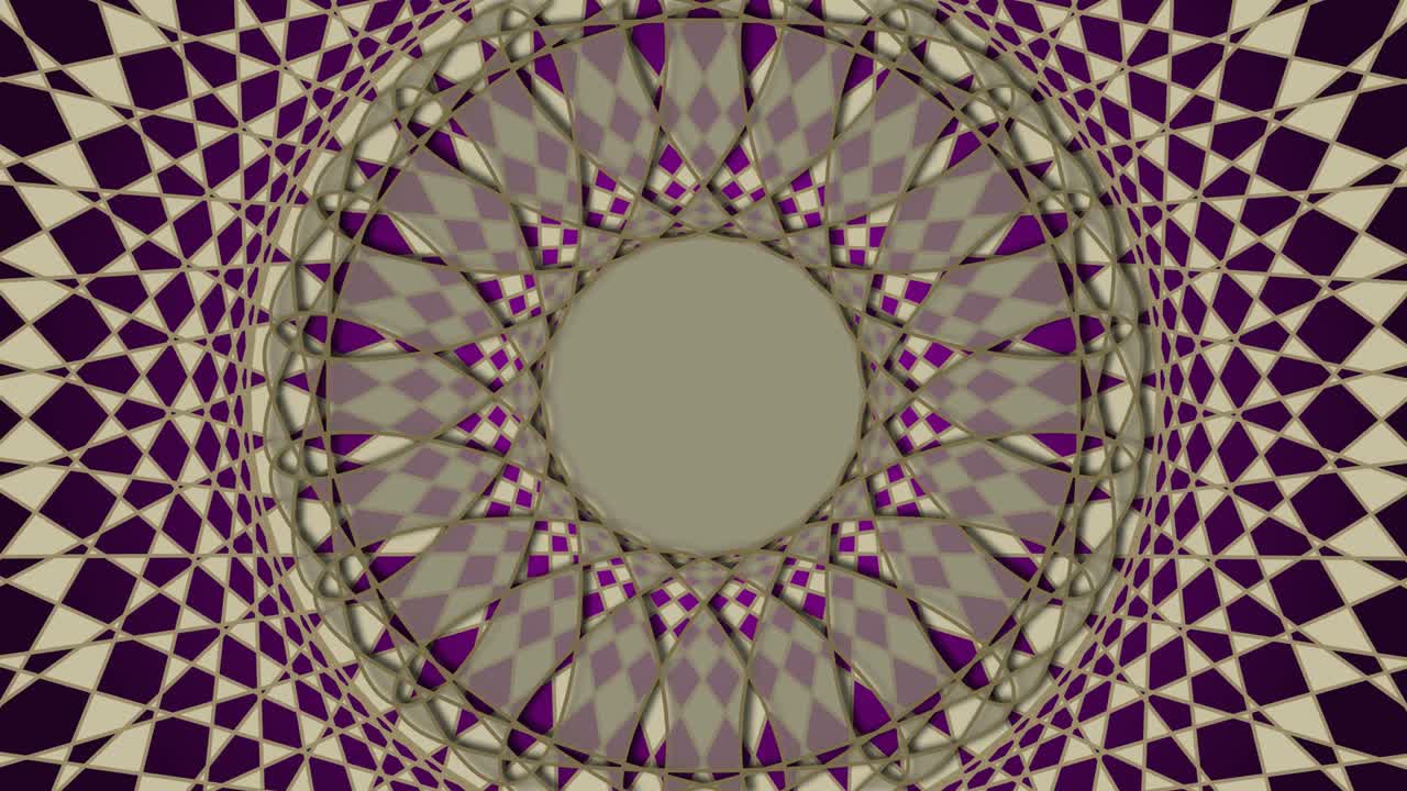 estilo vintage arte de mandala fondo de patrón animado, útil para gráficos en movimiento, boda, cumpleaños, invitación, etc., fondo de patrón de mandala