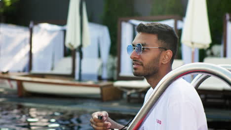 lifeguard by the pool