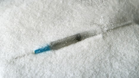 sugar pouring and covering syringe