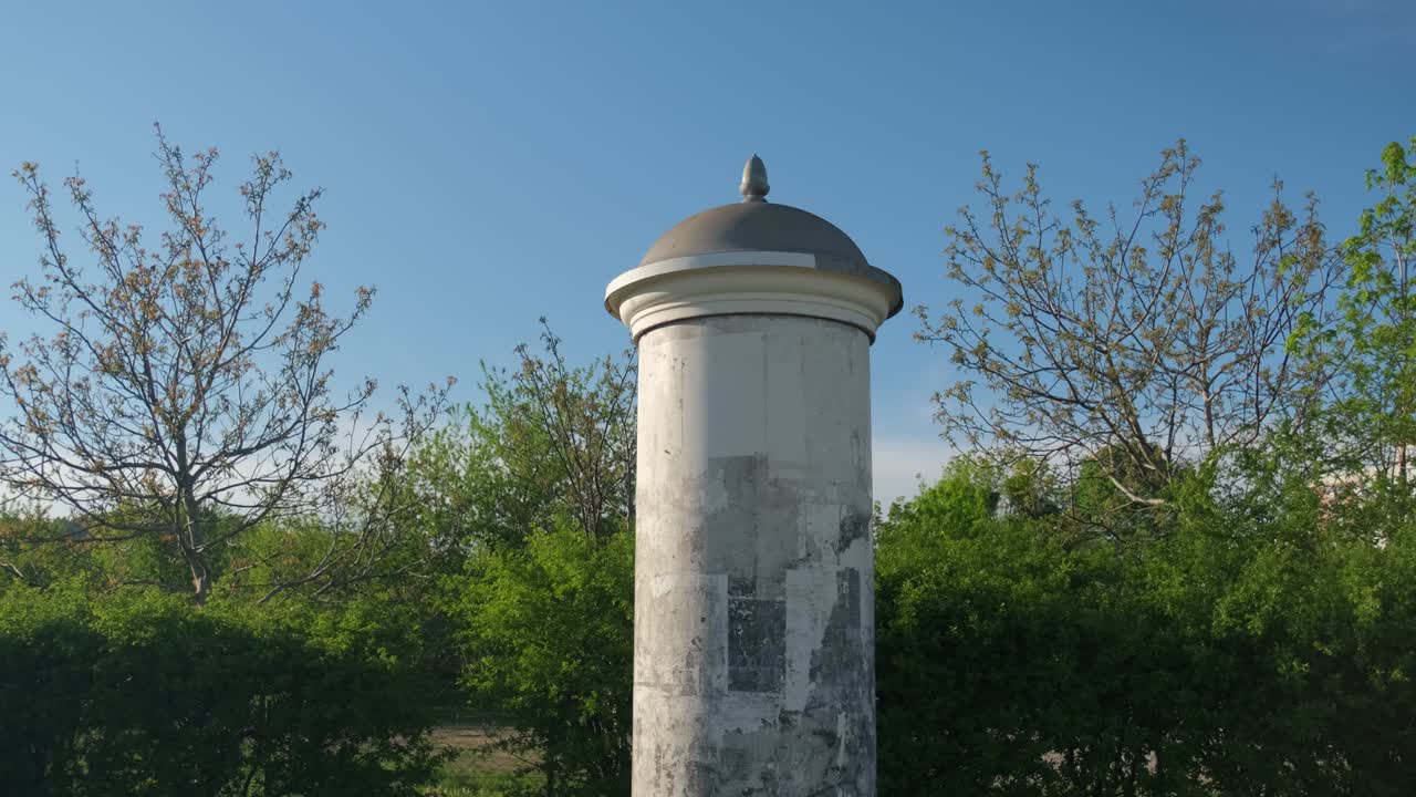 Empty Advertising Column for Press and Cinema Poster