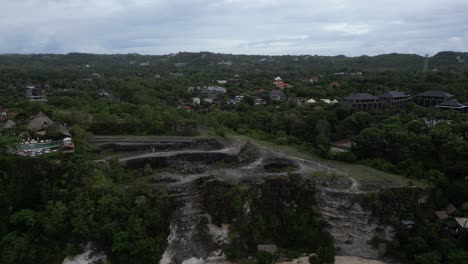 cloudy morning views over uluwatu in bali, indonesia