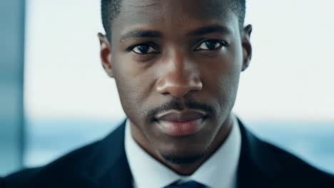 confident businessman in suit