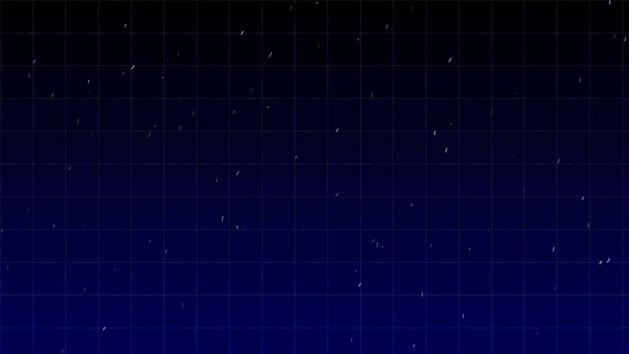 Digital Rain Effect on Dark Blue Grid Background