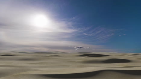 desert landscape with sand dunes and sky