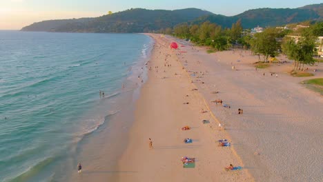 aerial view of a beautiful beach in thailand