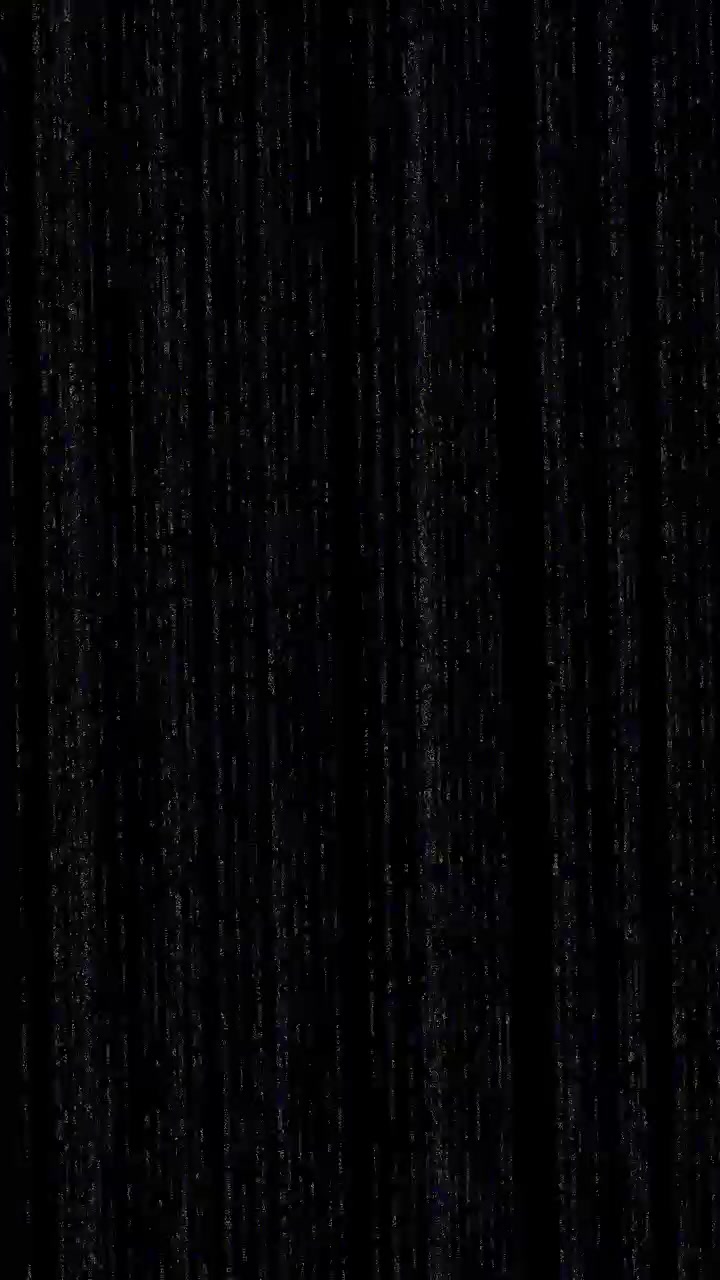 Abstract Digital Glitch Effect with Vertical Lines on Black Background