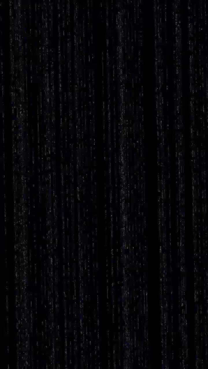 Abstract Digital Glitch Effect with Vertical Lines on Black Background
