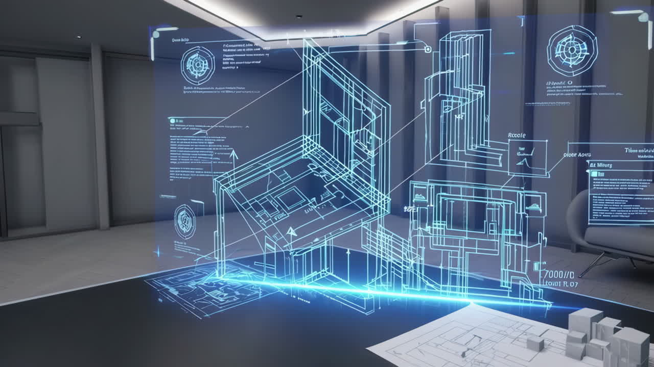 Virtual Architectural Design in a Modern Office