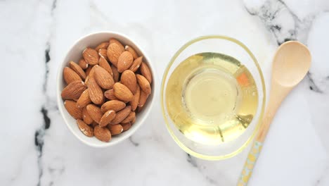 almonds and almond oil