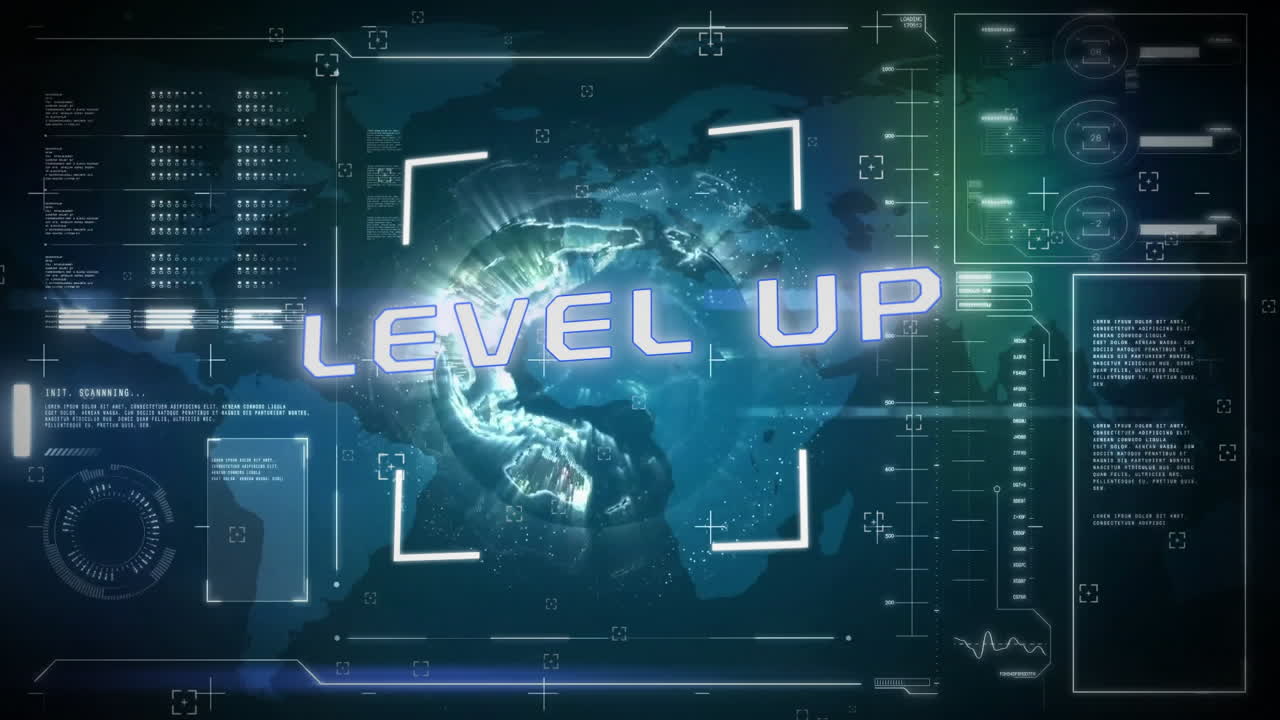 디지털 세계 지도와 미래의 인터페이스를 통해 텍스트 애니메이션을 레벨 업합니다.
