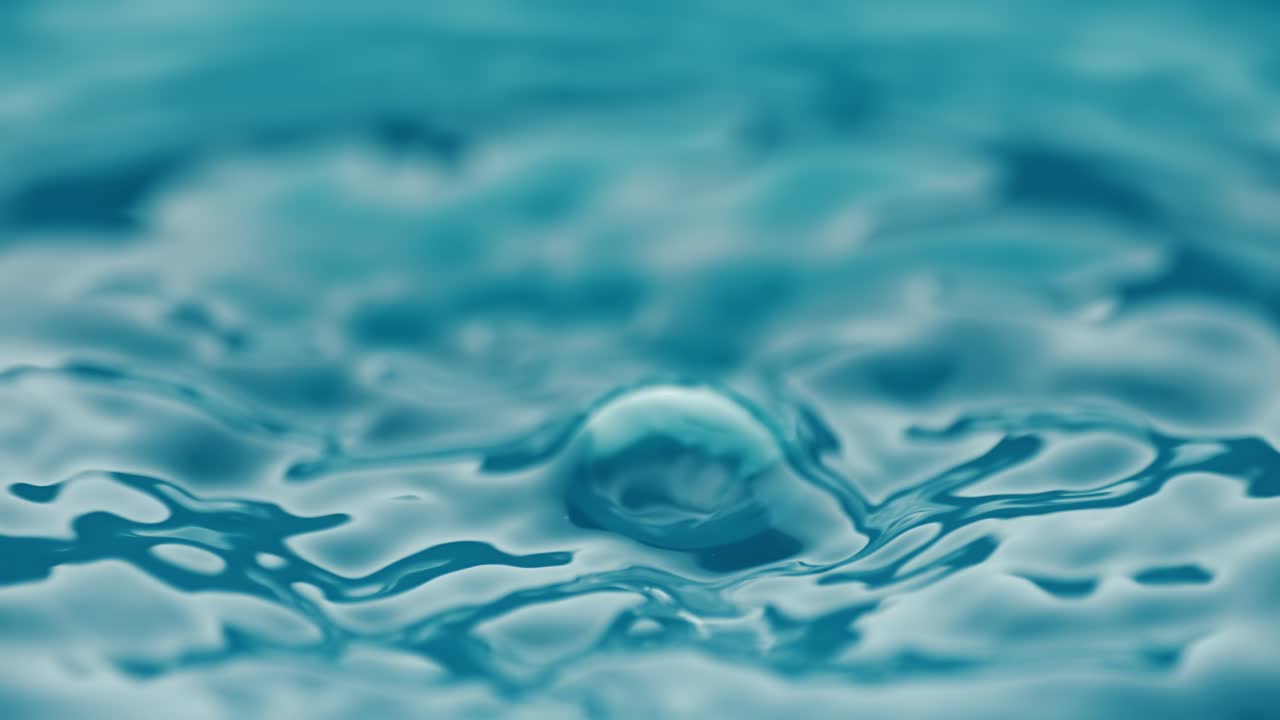 물방울이 슈퍼 슬로우 모션으로 떨어지는 클로즈업입니다.