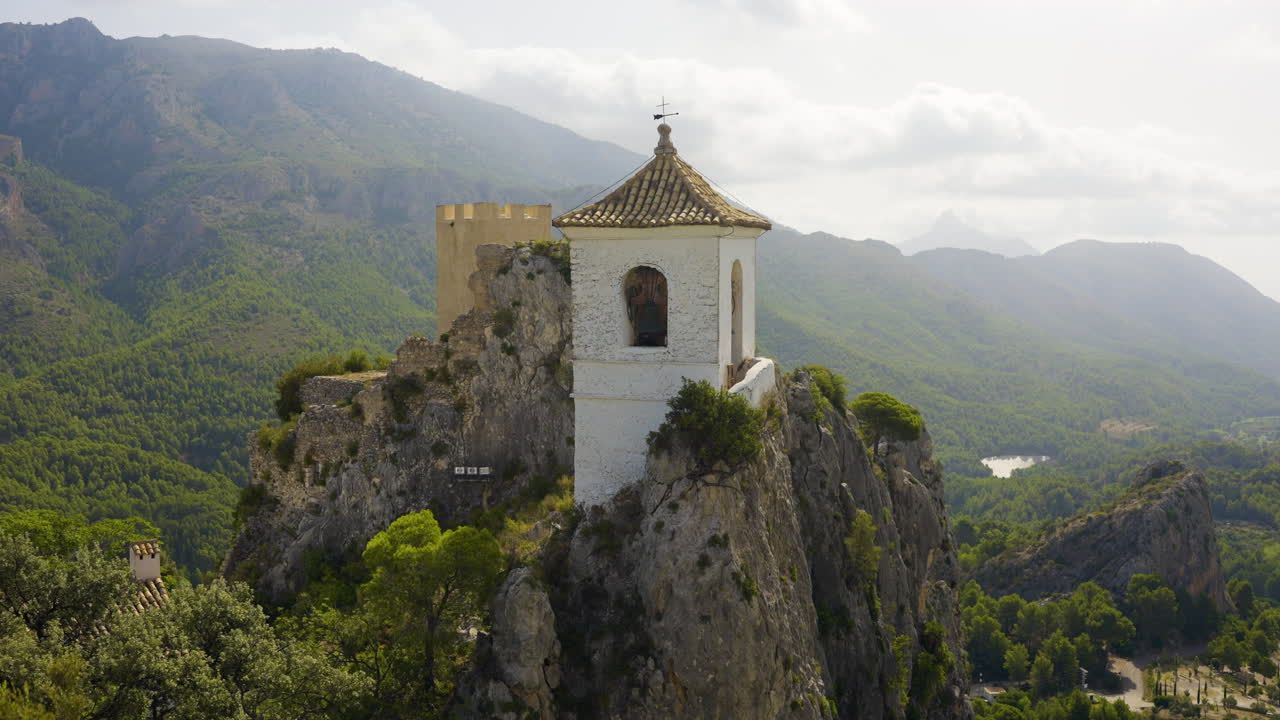 Bell Tower on a Rocky Mountaintop