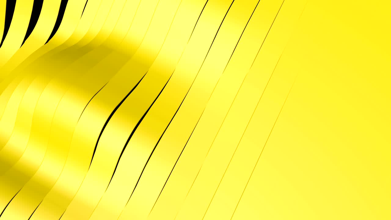 bandas onduladas amarillas abstractas animadas