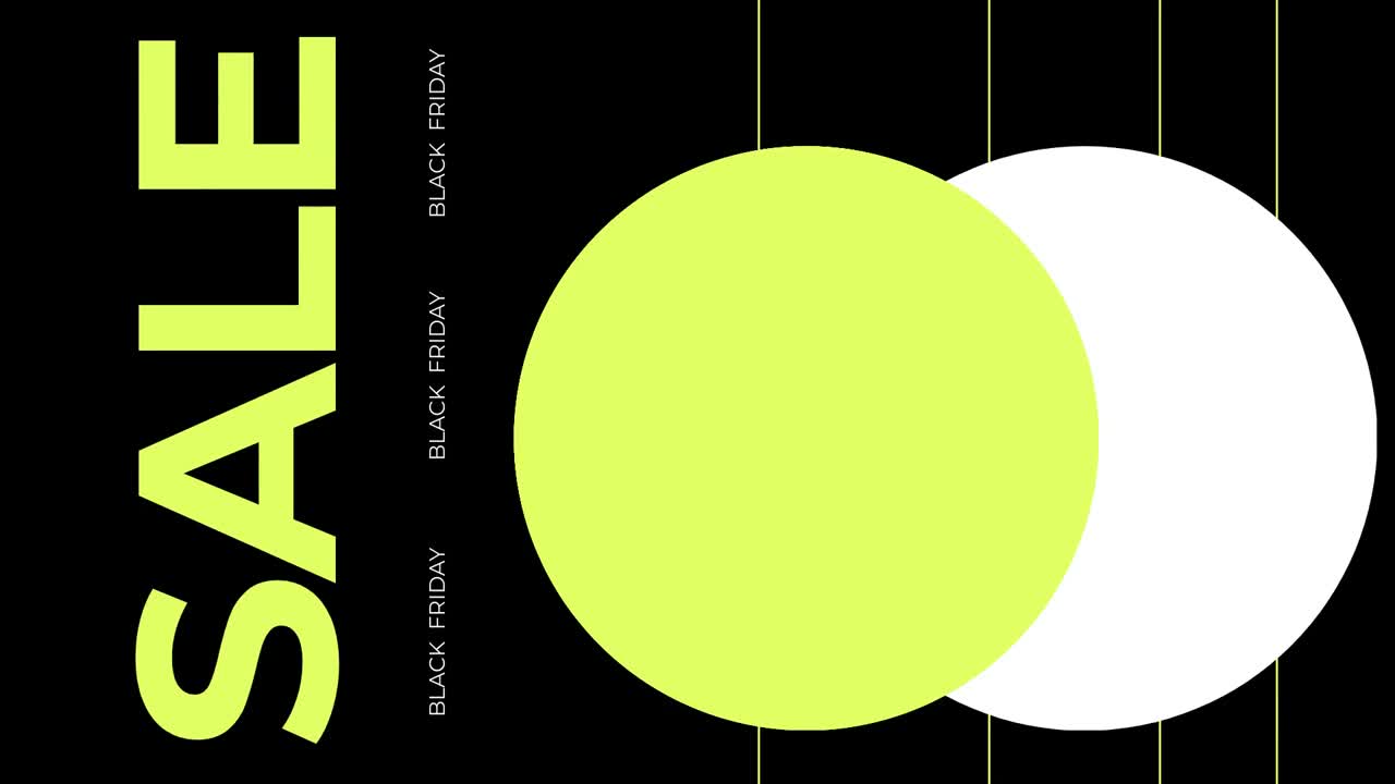 검은 금요일 판매 비디오 애니메이션 템플릿