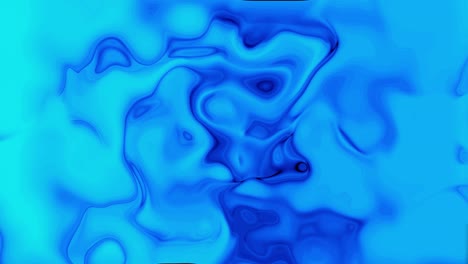 silky blue color liquid ink flowing animation. glossy blue color liquid flow.