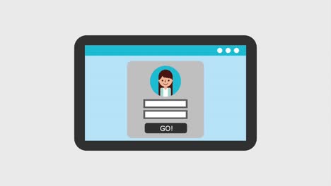 dispositivo de tableta con hembra