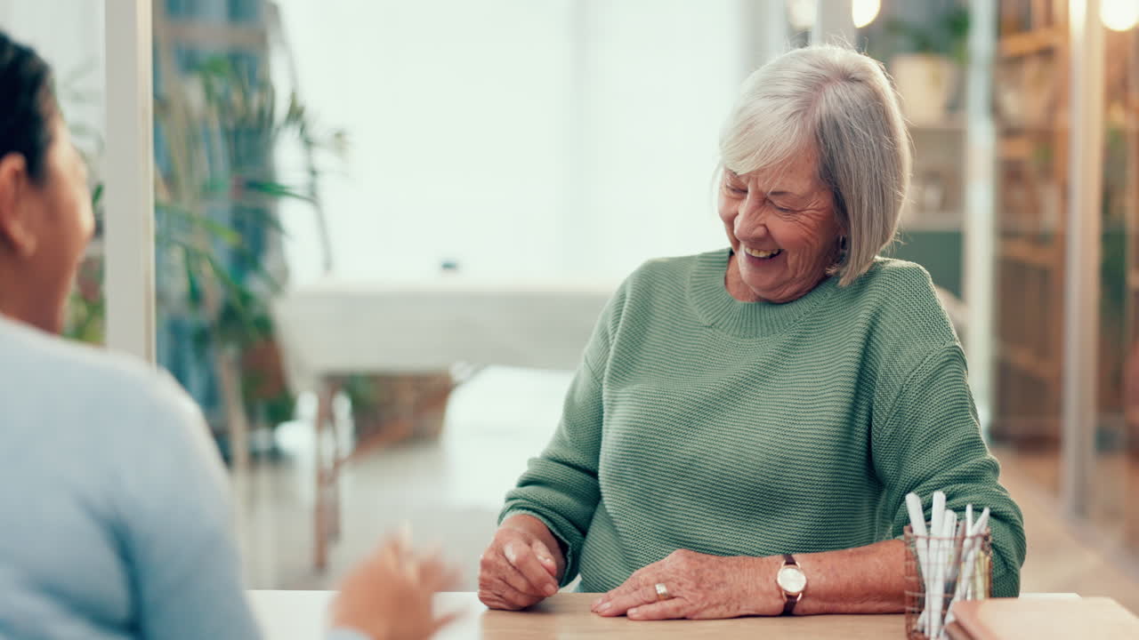웃음, 상담 또는 심리학 상담 노인